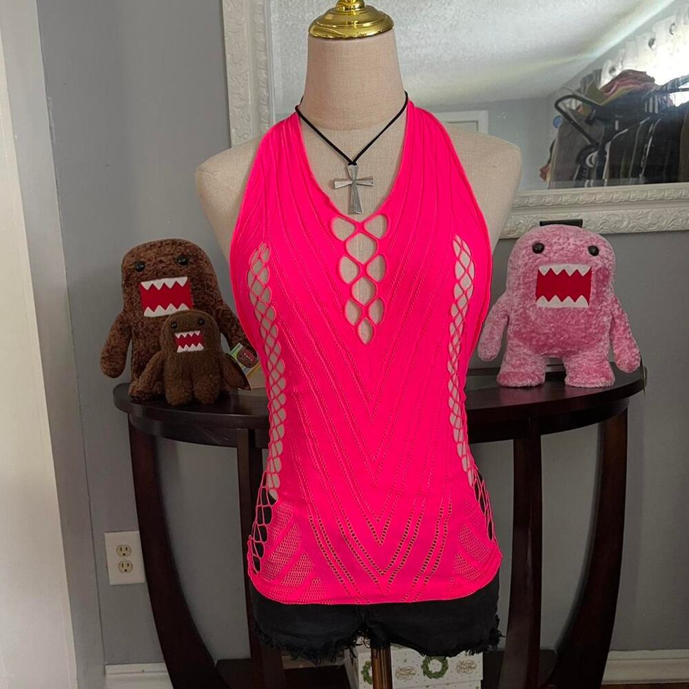 Y2k fishnet top